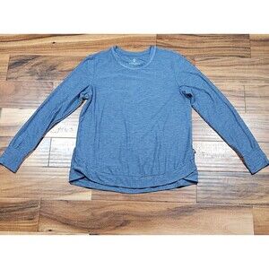 Skechers Womens Small Slate Blue Athletic Pullover Soft Comfortable Long Sleeve